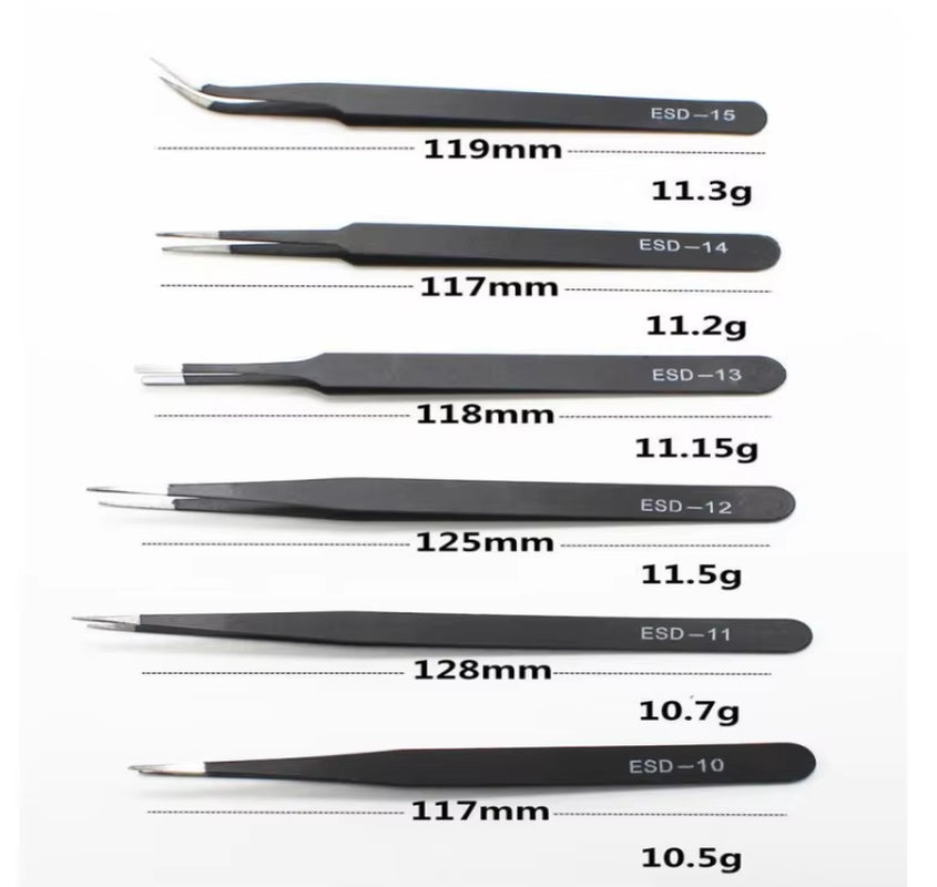 Precision Titanium Alloy Tweezers Professional Repair Fingerprint Fly Line Phone Motherboard Antimagnetic Electronics Forceps