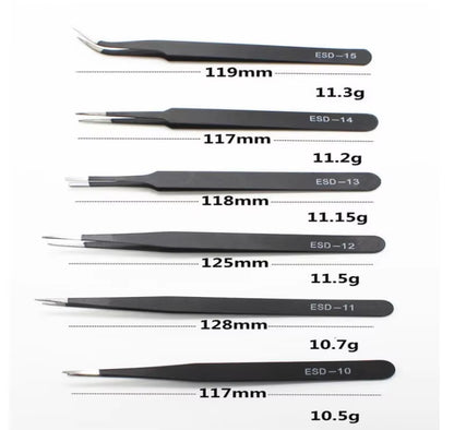 Precision Titanium Alloy Tweezers Professional Repair Fingerprint Fly Line Phone Motherboard Antimagnetic Electronics Forceps