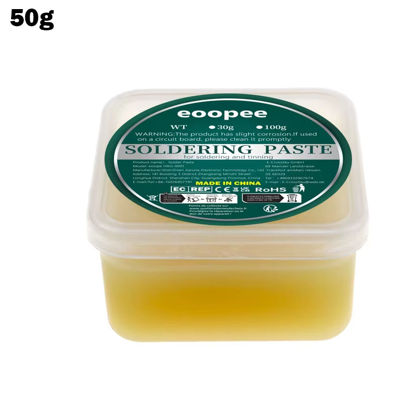 Solder Flux Paste for Electronics No Clean Flux Lead-Free Soldering Circuit Boards Copper Electrical Wire Safe Welding Paste