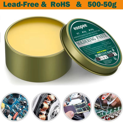 Solder Flux Paste for Electronics No Clean Flux Lead-Free Soldering Circuit Boards Copper Electrical Wire Safe Welding Paste