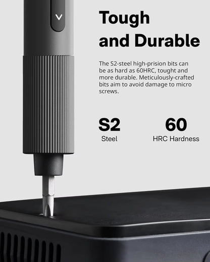 25-In-1 Mini Electric Screwdriver Set, USB-C Rechargeable, Compact Magnetic Tool for Phone, Laptop, Camera Repair